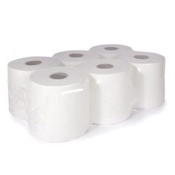 Kitchen roll 700g, WHITE, 2 layers - 6 pieces / stack