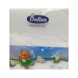 Салфетки ДИВНА Бели 50БР.
